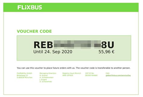 flixbus voucher code not valid